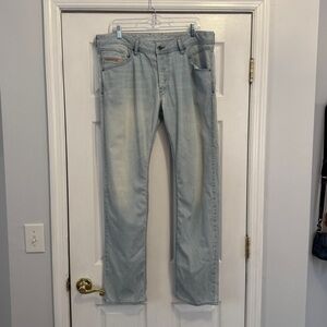 Diesel Mens Jeans 36x34 Blue Belther-R R5010 Stretch Regular Slim Tapered